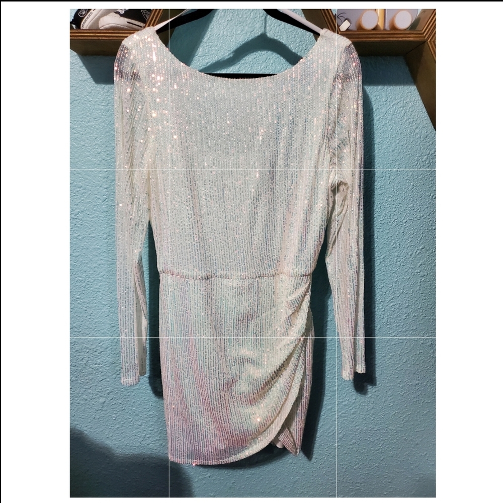 Ivy Embroidered Sequin Mini Dress